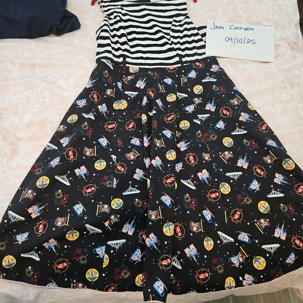Disney Striped Space Adventure Midi Dress
